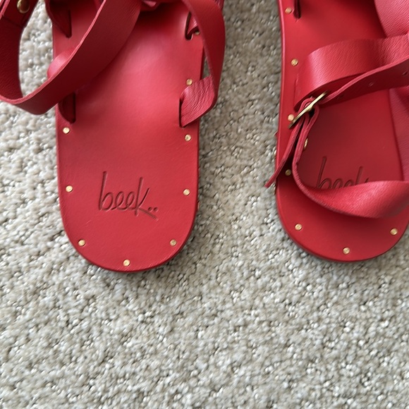 Beek Red Fisherman Sandals size 5 - Picture 2 of 7